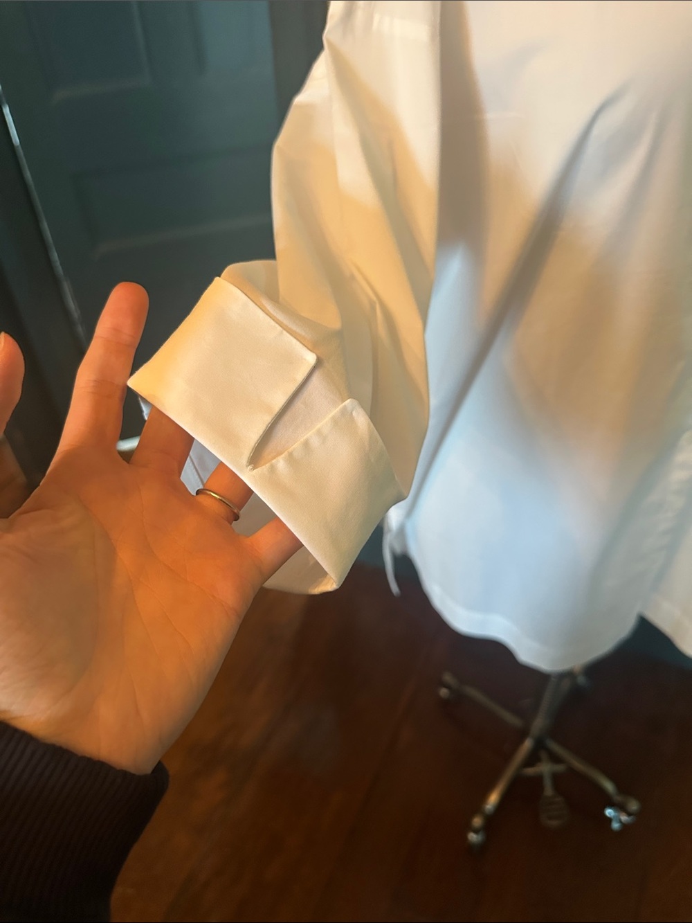 J. Jill White Button-Front Shirt - Picture 4 of 7